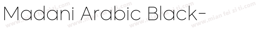 Madani Arabic Black字体转换